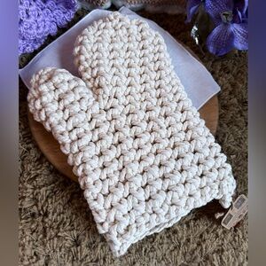Handmade Crochet Oven Mitt